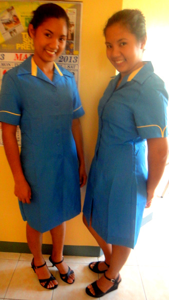 [Image: April-and-Michelle-Savemore-uniforms.jpg]