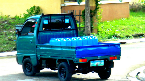 The local tubig truck