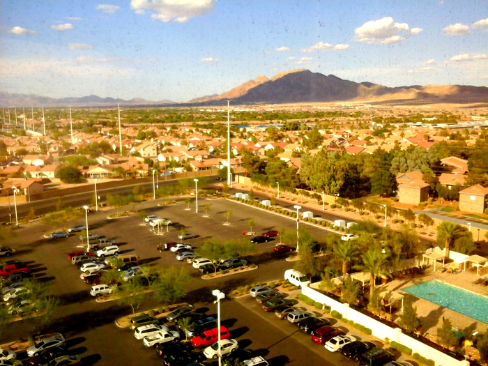 from my hotel window in Las Vegas